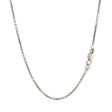 Load image into Gallery viewer, Sterling Silver Rhodium Plated Cable Chain 1.4mm