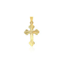 Load image into Gallery viewer, 14k Tri Color Gold Cross Pendant