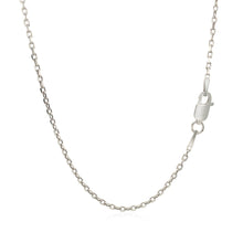 Load image into Gallery viewer, Sterling Silver Rhodium Plated Cable Chain 1.5mm