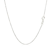 Load image into Gallery viewer, 10k White Gold Classic Box Chain 0.45mm
