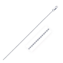 Load image into Gallery viewer, Rhodium Plated 1.5mm Sterling Silver Bead Style Chain