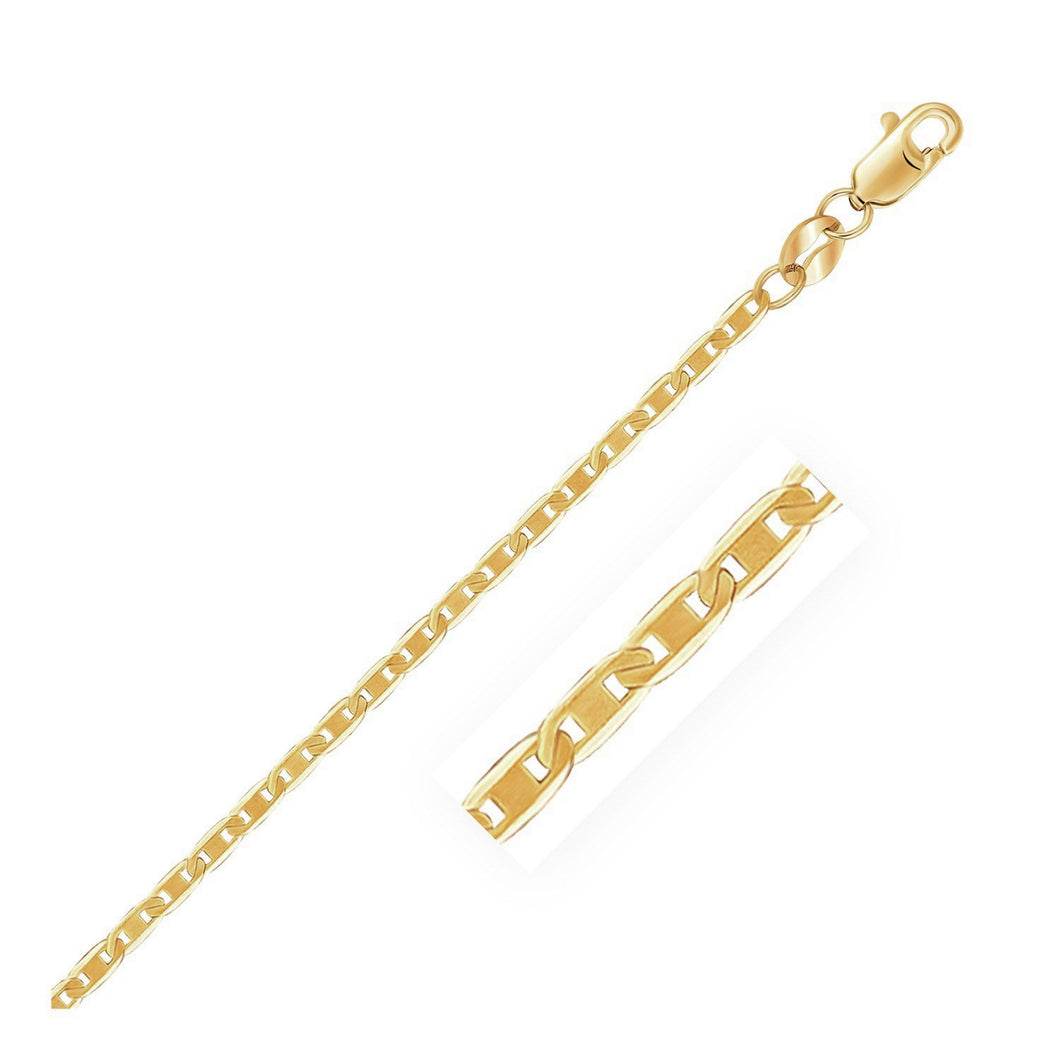 10k Yellow Gold Mariner Link Bracelet 1.7mm