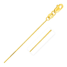 Load image into Gallery viewer, 14k Yellow Gold Cable Link Chain 0.5mm