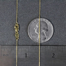 Load image into Gallery viewer, 14k Yellow Gold Cable Link Chain 0.5mm