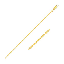 Load image into Gallery viewer, 14k Yellow Gold Diamond-Cut Bead Chain 1.0mm