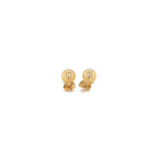 Load image into Gallery viewer, 14k Yellow Gold Round Stud Earrings (6.0 mm)