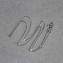 Load image into Gallery viewer, Double Extendable Piatto Chain in 14k White Gold (1.2mm)
