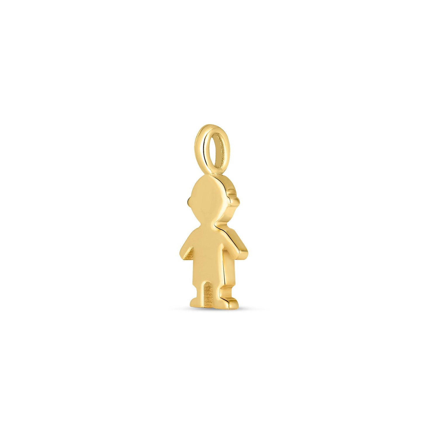 14k Yellow Gold Mini Boy Charm
