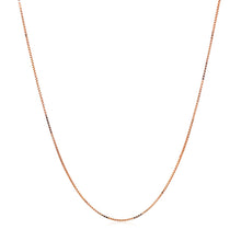 Load image into Gallery viewer, Double Extendable Box Chain in 14k Rose Gold (0.6mm)