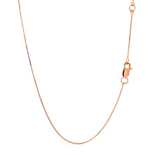 Load image into Gallery viewer, Double Extendable Box Chain in 14k Rose Gold (0.6mm)