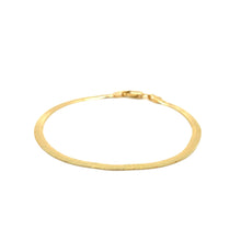 Load image into Gallery viewer, Imperial Herringbone Bracelet in 10k Yellow Gold (2.8 mm)