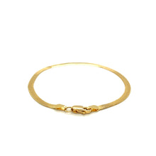 Load image into Gallery viewer, Imperial Herringbone Bracelet in 10k Yellow Gold (2.8 mm)