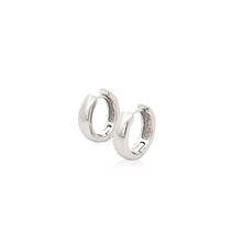 Load image into Gallery viewer, Sterling Silver Polished Hoop Earrings