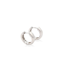 Load image into Gallery viewer, Sterling Silver Polished Hoop Earrings