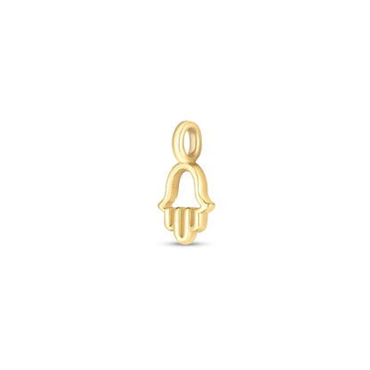 14k Yellow Gold Mini Hamsa Charm