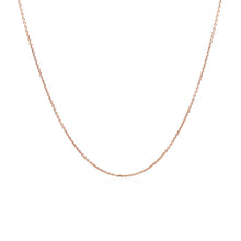 Load image into Gallery viewer, 10k Rose Gold Cable Link Chain 0.5mm