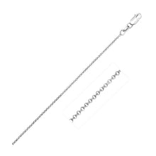 Load image into Gallery viewer, 14k White Gold Diamond Cut Rolo Chain 1.1mm