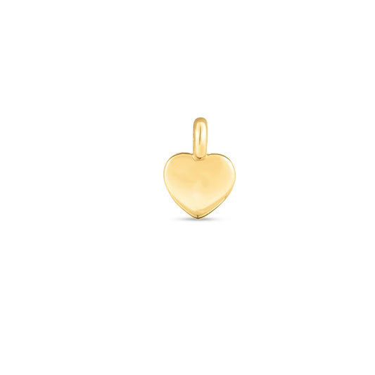 14k Yellow Gold Mini Heart Charm