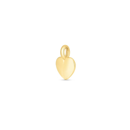 14k Yellow Gold Mini Heart Charm