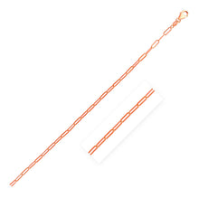 Load image into Gallery viewer, 14K Rose Gold Delicate Paperclip Chain (2.1mm)