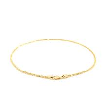 Load image into Gallery viewer, 10k Yellow Gold Sparkle Anklet 1.5mm