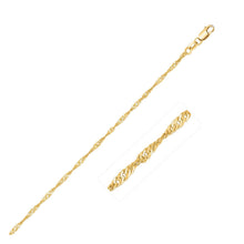 Load image into Gallery viewer, 10k Yellow Gold Singapore Chain 1.5mm