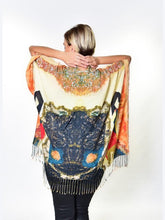 Load image into Gallery viewer, Ladies multicolour kimono back side