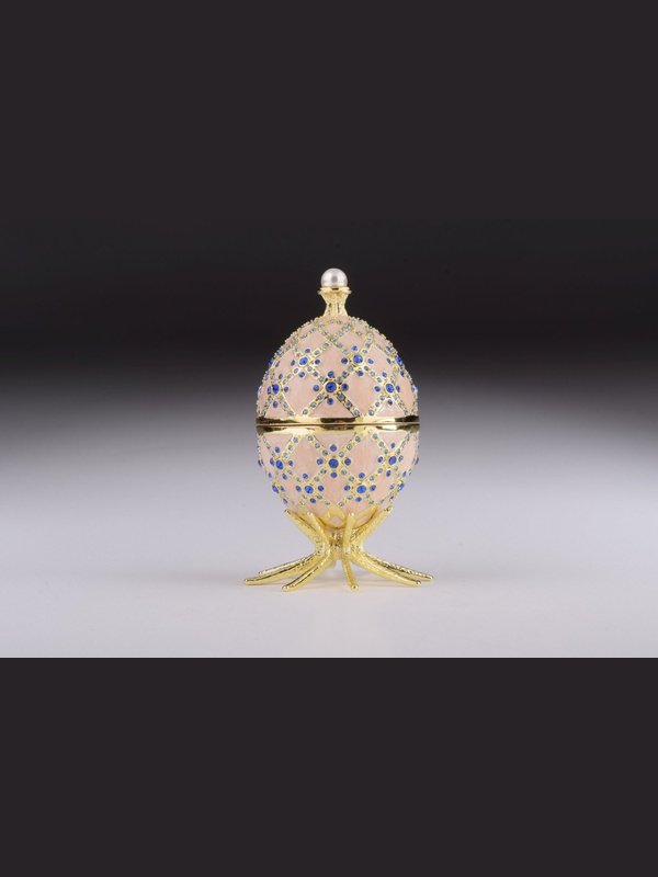 Pink Faberge Egg with Clock Inside Home Decor LoveAdora