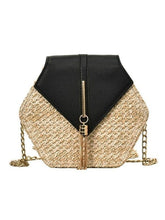 Load image into Gallery viewer, Fashion Hexagon Mulit Style Straw+pu Bag Handbags Other LoveAdora