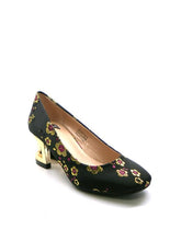 Load image into Gallery viewer, Geometal Brocade Pump Shoes LoveAdora
