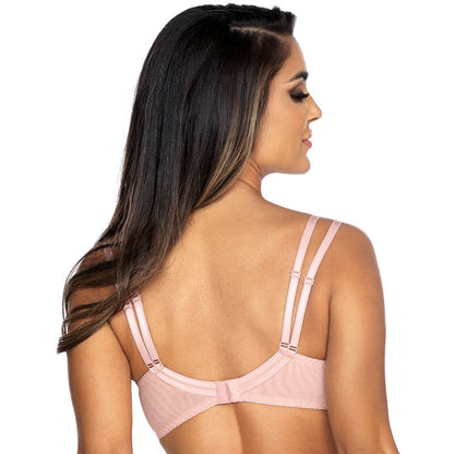 Axami Copper Rose Sheer Mesh Balconette Bra-1