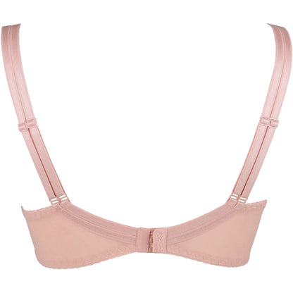 Axami Copper Rose Sheer Mesh Balconette Bra-3