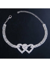 Load image into Gallery viewer, Double Heart Anklet Bracelet for Women Beach Ankles Jewelry Other Accessories LoveAdora