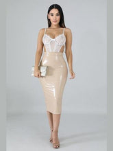 Load image into Gallery viewer, Elena Beige Women&#39;s Skirt - Miss Mafia Women&#39;s Clothing LoveAdora