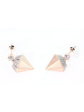 Load image into Gallery viewer, Diamond Girl Stud Earrings Earrings LoveAdora
