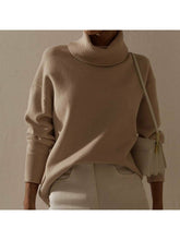 Load image into Gallery viewer, Turtleneck Sweater Loose Cashmere Casual Ladies Pullover Sweaters &amp; Hoodies LoveAdora