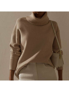 Turtleneck Sweater Loose Cashmere Casual Ladies Pullover Sweaters & Hoodies LoveAdora