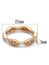 Load image into Gallery viewer, Rose Gold Brass Ring with AAA Grade CZ in Clear Ring LoveAdora
