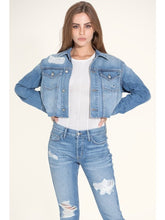 Load image into Gallery viewer, Pixie Jacket In Good Times Denim Jacket LoveAdora