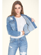 Load image into Gallery viewer, Pixie Jacket In Good Times Denim Jacket LoveAdora