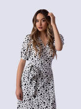 Load image into Gallery viewer, Coco Dress | White Polka Dot Dress LoveAdora