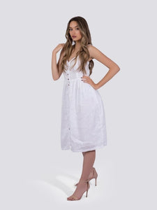 Everly Dress - White Women's Clothing LoveAdora