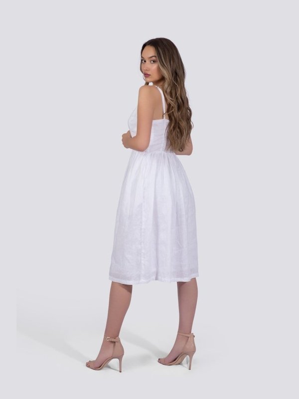 Everly Dress - White Women's Clothing LoveAdora