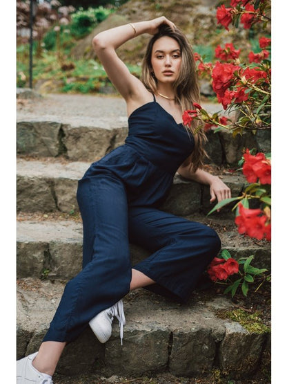 Joey Jumpsuit | Navy Blue Women's Clothing LoveAdora