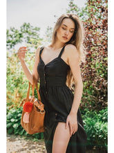 Load image into Gallery viewer, Daria Linen Dress | Black Women&#39;s Clothing LoveAdora
