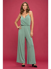Load image into Gallery viewer, Solid Surplice Front Jumpsuit Women&#39;s Clothing LoveAdora