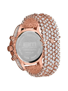 BURNISH CZ ICED OUT WATCH | 5110295 Watches LoveAdora