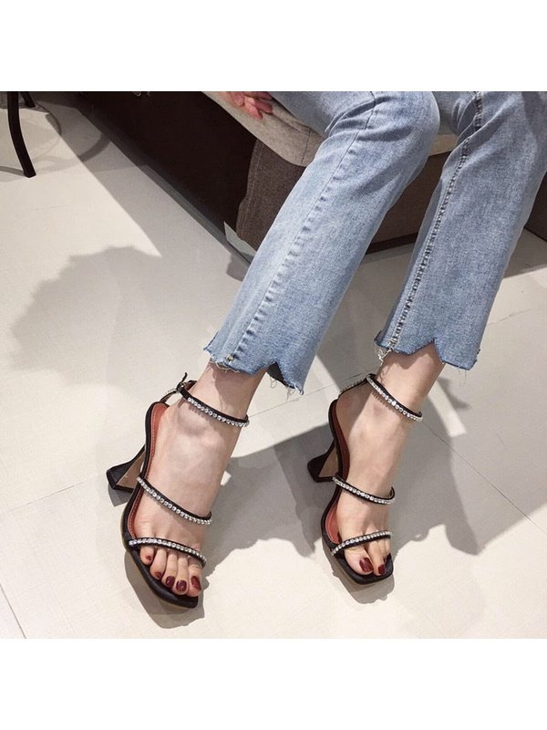 Sandals Sexy Narrow band High heels Office Lady Shoes Heels LoveAdora