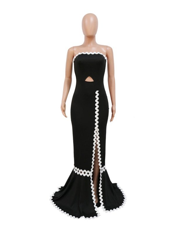 Elegant Formal Evening Party High Slit Maxi Dress Dresses LoveAdora