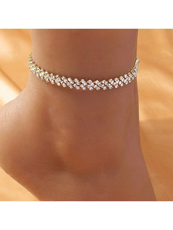 Beach Accessories Crystal Anklet for Women Gold/Silver Other Accessories LoveAdora